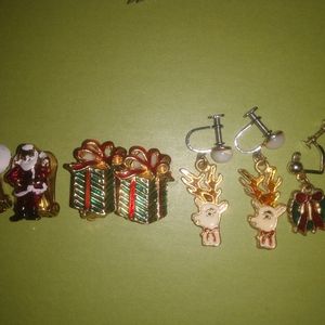 Nostalgic Clip Christmas earrings